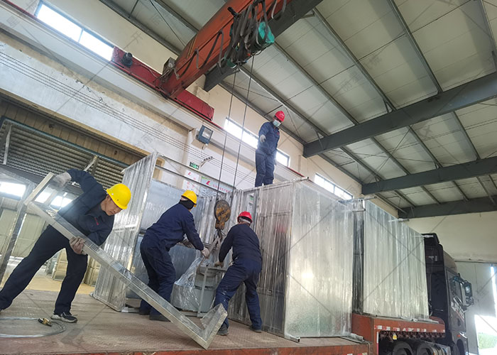 开封W66利来官网粉丝粉条出产线装车启程